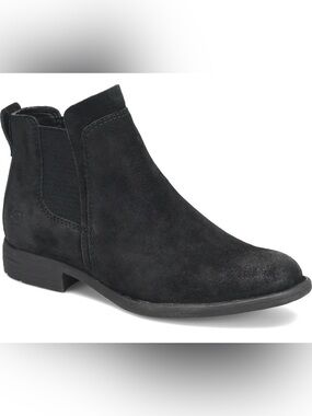Born Black Suede Slip-On Laney Boot